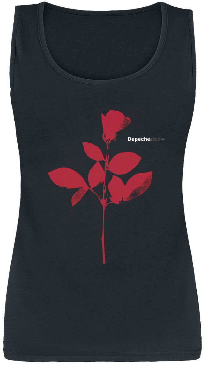 Depeche Mode Top - Rose - L bis XXL - für Damen - Größe XL - schwarz  - Lizenziertes Merchandise! von Depeche Mode