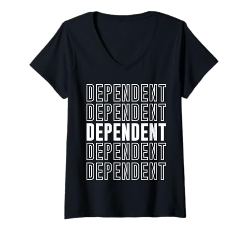 Damen Abhängig T-Shirt mit V-Ausschnitt Damen Abhängig T-Shirt mit V-Ausschnitt von Dependent Apparel
