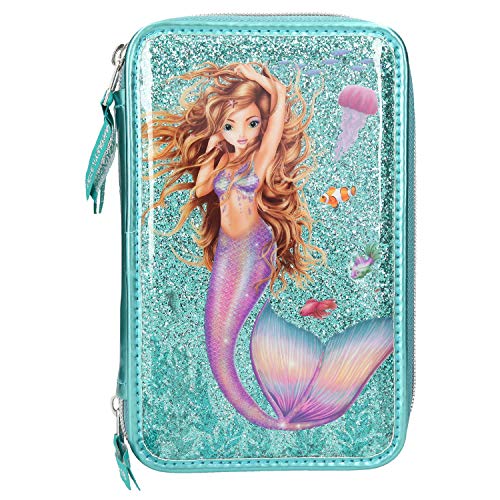 Depesche 10385 Fantasy Model Mermaid Federtasche 3 Fach türkis deutschsprachige Ausgabe von Depesche