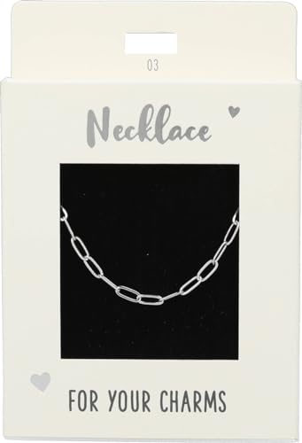 Depesche 11783-003 Halskette aus großen Links, versilbert, variabel in der Länge tragbar (42 cm + 5 cm), ideal als kleines Geschenk von Depesche