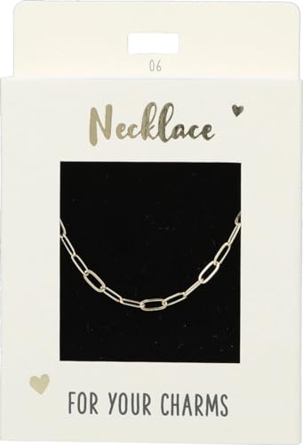 Depesche 11783-006 Halskette aus großen Links, vergoldet, variabel in der Länge tragbar (42 cm + 5 cm), ideal als kleines Geschenk von Depesche