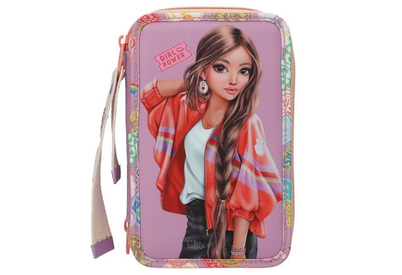 Depesche Freizeitrucksack Depesche 3-Fach Federtasche mit Anhänger TOPModel GIRL POWER (1-tlg) von Depesche