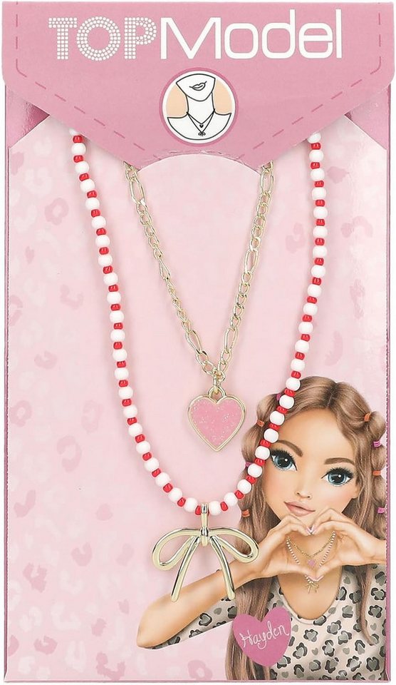 Depesche Freundschaftskette Depesche 13809 TOPModel Leoheart - Zweifach Halskette, vergoldet, Schm von Depesche