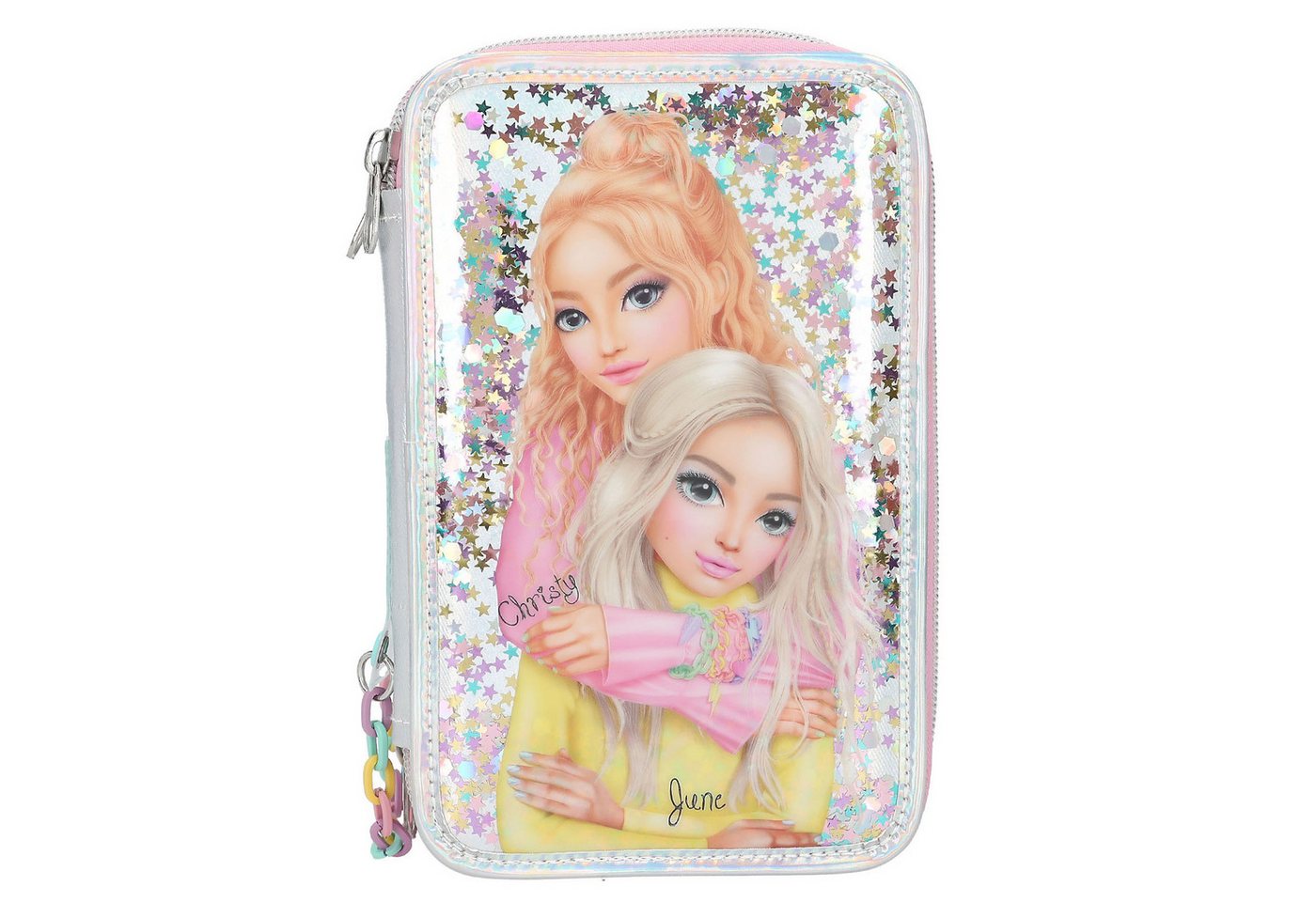 Depesche Geldbörse Depesche 3-Fach Federtasche TOPModel ELECTRIC 10-Silber von Depesche