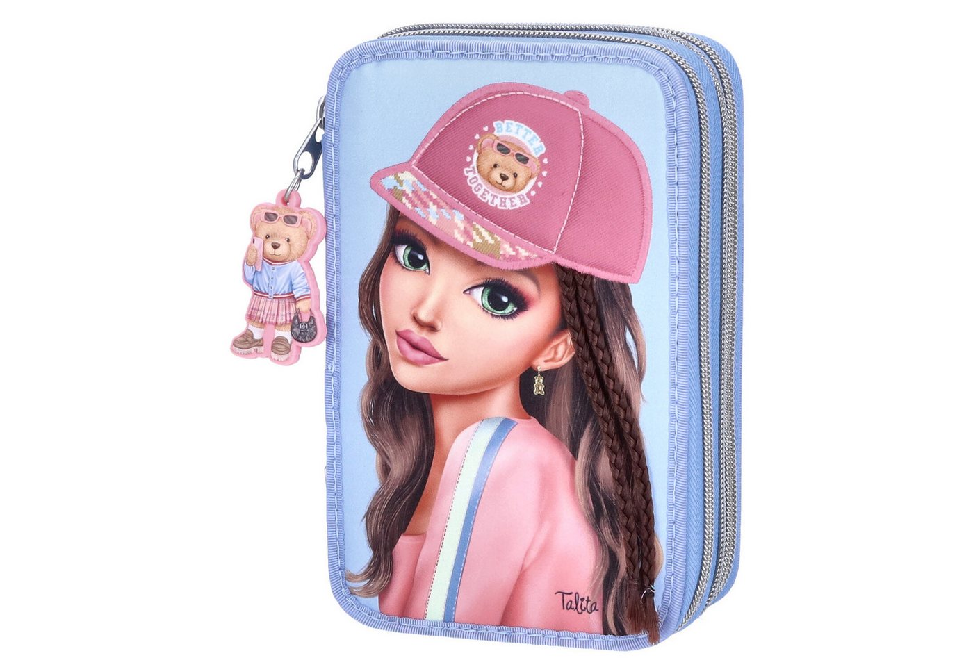 Depesche Geldbörse Depesche 3-Fach Federtasche mit Applikation TOPModel TEAM TEDDY 60- Bl von Depesche