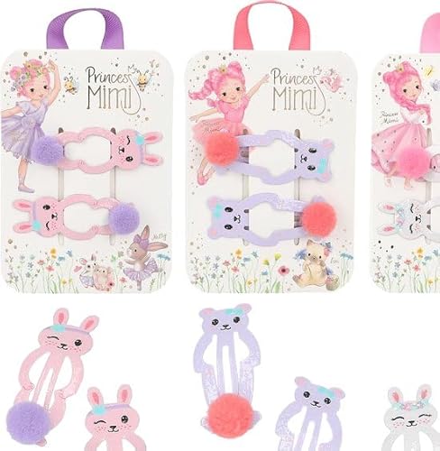 Depesche - Princess Mimi Haarspangen mit Pompon - 1 Set von Depesche