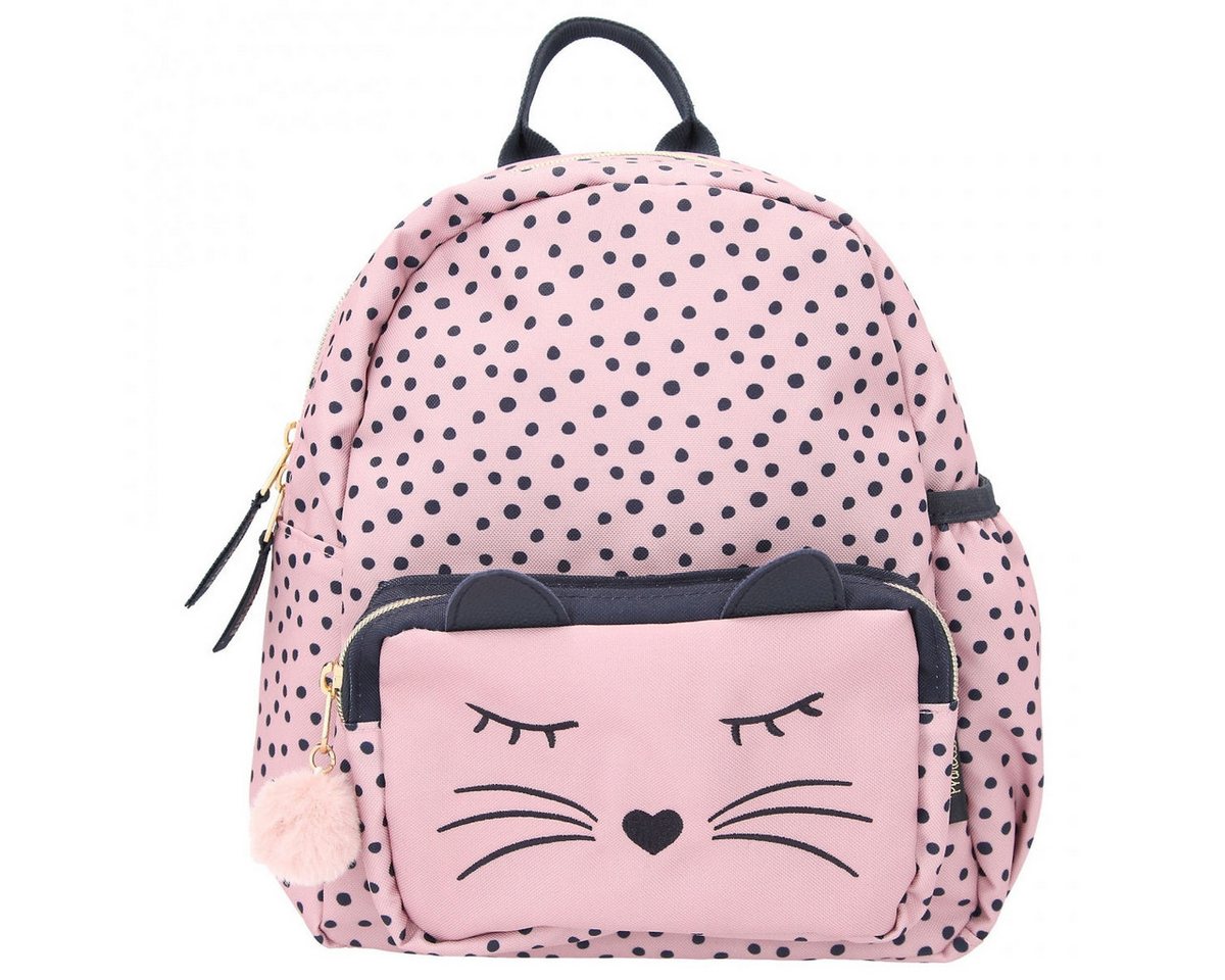 Depesche Rucksack Princess Mimi Rucksack Katze - Rosa mit Bommel-Anhänger von Depesche