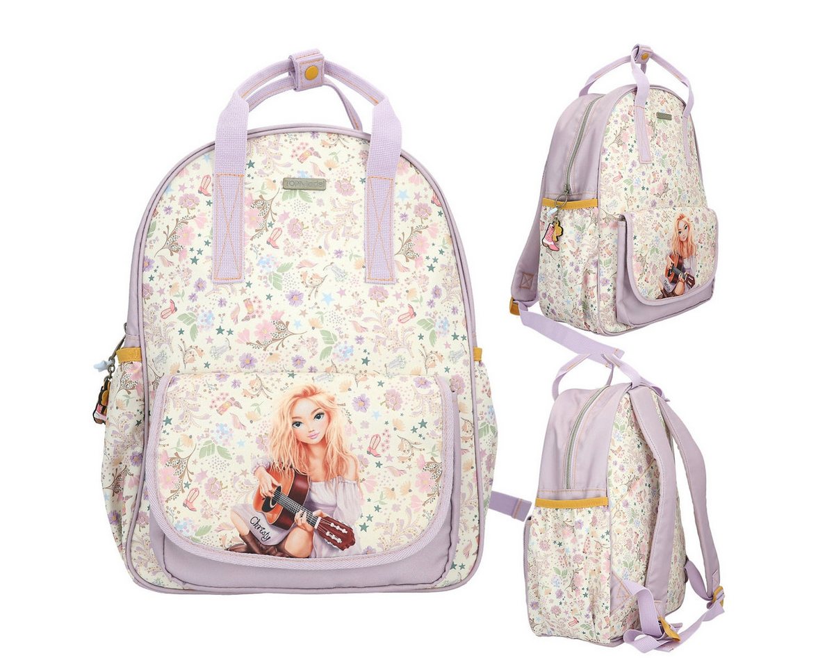 Depesche Rucksack TOPModel Rucksack COWGIRL - Creme Lila Gelb A4 von Depesche