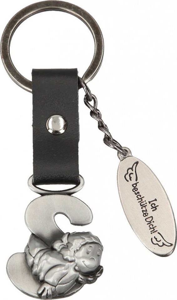 Depesche Schlüsselanhänger Schutzengel Buchstabe Alphabet Anhänger Beschützer Talisman, A B C D E F G H I J K L M N O P R S T U V W X Y Z von Depesche