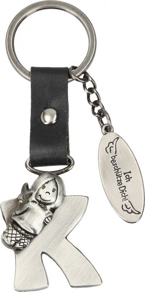 Depesche Schlüsselanhänger Schutzengel Buchstabe Alphabet Anhänger Beschützer Talisman, A B C D E F G H I J K L M N O P R S T U V W X Y Z von Depesche