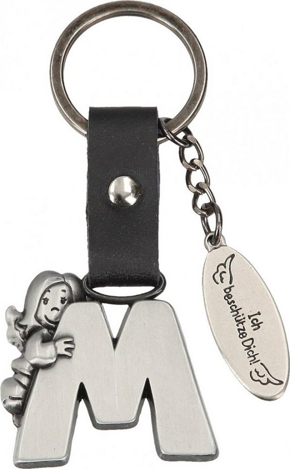 Depesche Schlüsselanhänger Schutzengel Buchstabe Alphabet Anhänger Beschützer Talisman, A B C D E F G H I J K L M N O P R S T U V W X Y Z von Depesche