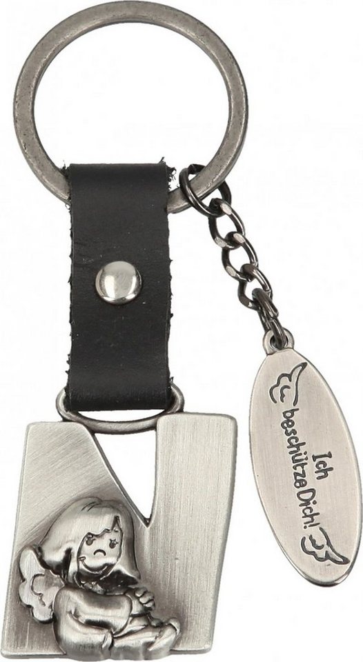 Depesche Schlüsselanhänger Schutzengel Buchstabe Alphabet Anhänger Beschützer Talisman, A B C D E F G H I J K L M N O P R S T U V W X Y Z von Depesche