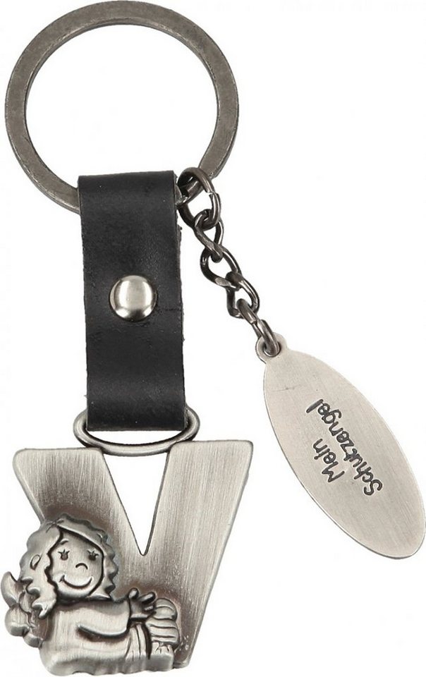 Depesche Schlüsselanhänger Schutzengel Buchstabe Alphabet Anhänger Beschützer Talisman, A B C D E F G H I J K L M N O P R S T U V W X Y Z von Depesche