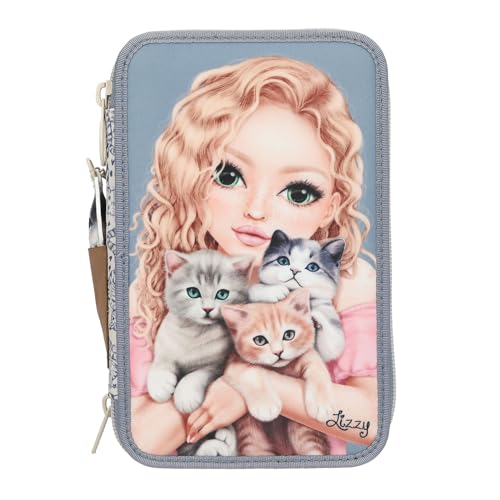 TOPModel 3 Fach Federtasche CAT Love- Geschenke für Mädchen von Depesche