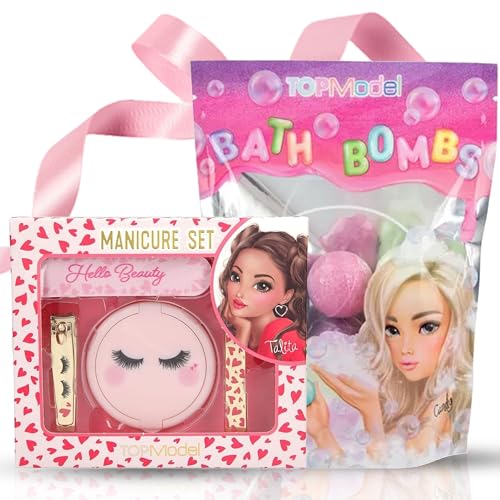TOPModel Badebomben Tüte BEAUTY and ME + TOPModel Maniküre Set In Box BEAUTY GIRL - Badebomben-Set BEAUTY and ME & Maniküre-Box BEAUTY GIRL von Depesche