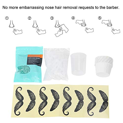 Depisuta I Schmerzloses Haarentfernungswachs -Kit Zur Haarentfernung von Nasen- und Schnellen und Einfachen Augenbrauen, Angepasst an Männer und Frauen von Depisuta