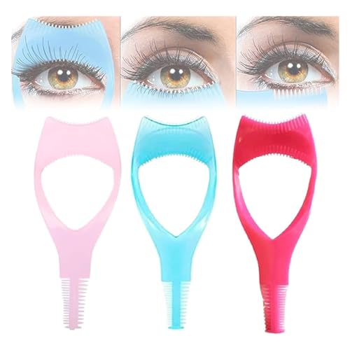 Mascara Shield Applikator Guard, 3 in 1 Wimpern Werkzeuge Mascara Shield Applikator Guard, 3 in 1 Wimpernwerkzeuge Mascara Schild, wiederverwendbarer Wimpernapplikator Werkzeug Schutz für Mascara (MIX von Depploo