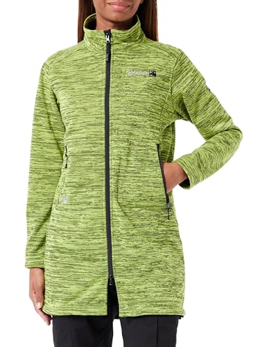 Deproc Active Damen Leichter Softshellmantel Kurzmantel Windstopper Softshelljacke Übergangsjacke ELMSDALE Long II Strickfleecemantel, Green, 42 von DEPROC-Active