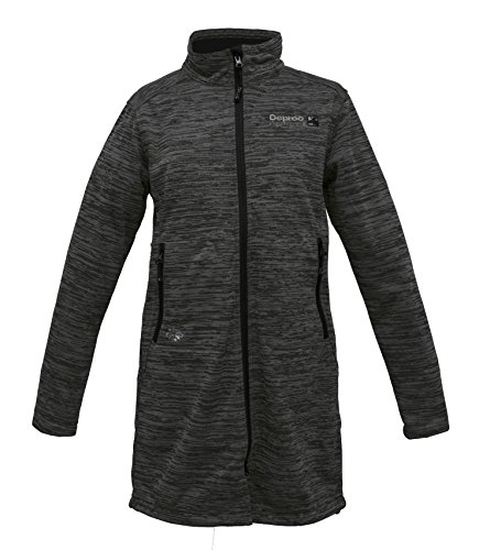 Deproc Active Damen Leichter Softshellmantel Kurzmantel Windstopper Softshelljacke Übergangsjacke ELMSDALE Long II Strickfleecemantel, anthrazit, 36 von DEPROC-Active