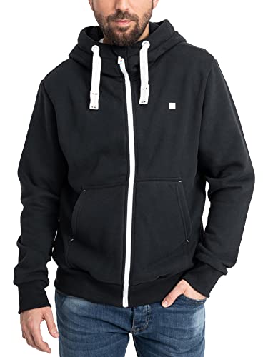 Deproc Active Herren Sweatjacke Mit Kapuzenjacke Zip Fleecejacke Windbreaker Hoodie Reißverschluss Finncmyk Kapuzenpullover, Schwarz, M EU von Deproc Active