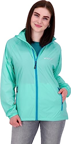 Deproc Active Leichte Damen Regenjacke mit Kapuze Wasserdicht Wetterfest Windbreaker Übergangsjacke ROBSON WOMEN von Deproc Active