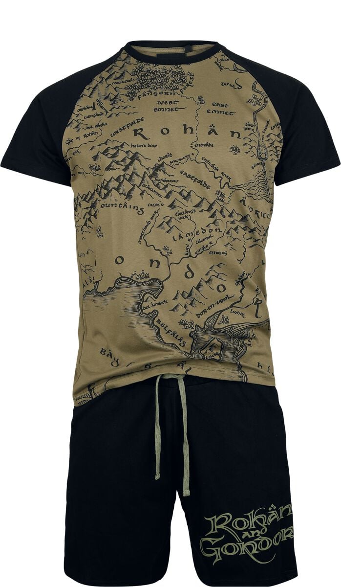 Der Herr der Ringe - DC Comics Schlafanzug - Rohan And Gondor - S bis 3XL - für Männer - Größe XL - multicolor  - EMP exklusives Merchandise! von Der Herr der Ringe