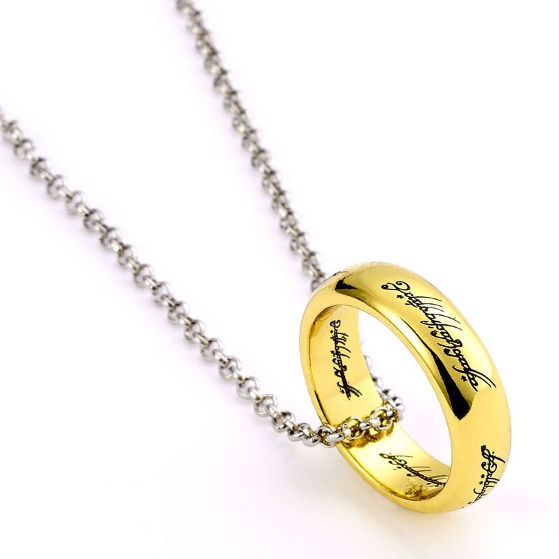 Der Herr der Ringe Der Eine Ring Halskette goldfarben silberfarben von Der Herr der Ringe