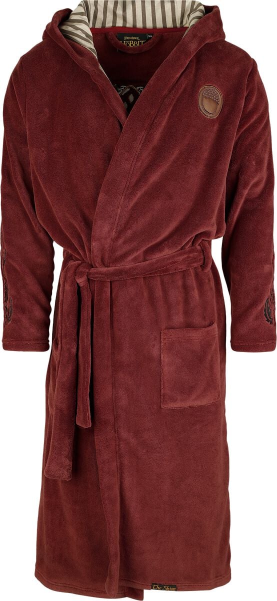 Der Herr der Ringe Der Hobbit - Bilbo Bademantel dunkelrot in L-XL von Der Herr der Ringe