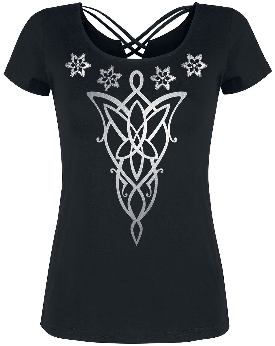 Der Herr der Ringe Evenstar T-Shirt schwarz in S von Der Herr der Ringe