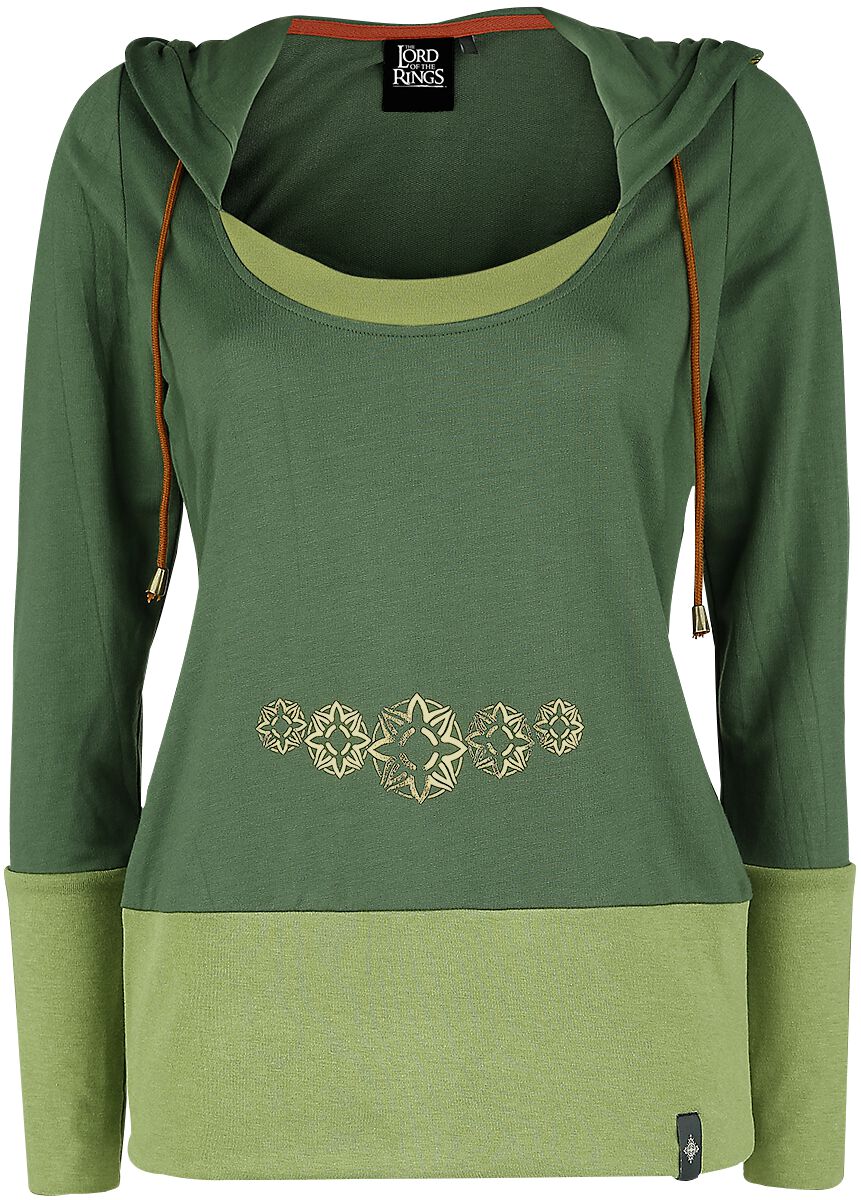 Der Herr der Ringe Kapuzenpullover - Eowyn - S bis 5XL - für Damen - Größe 4XL - grün  - EMP exklusives Merchandise! von Der Herr der Ringe