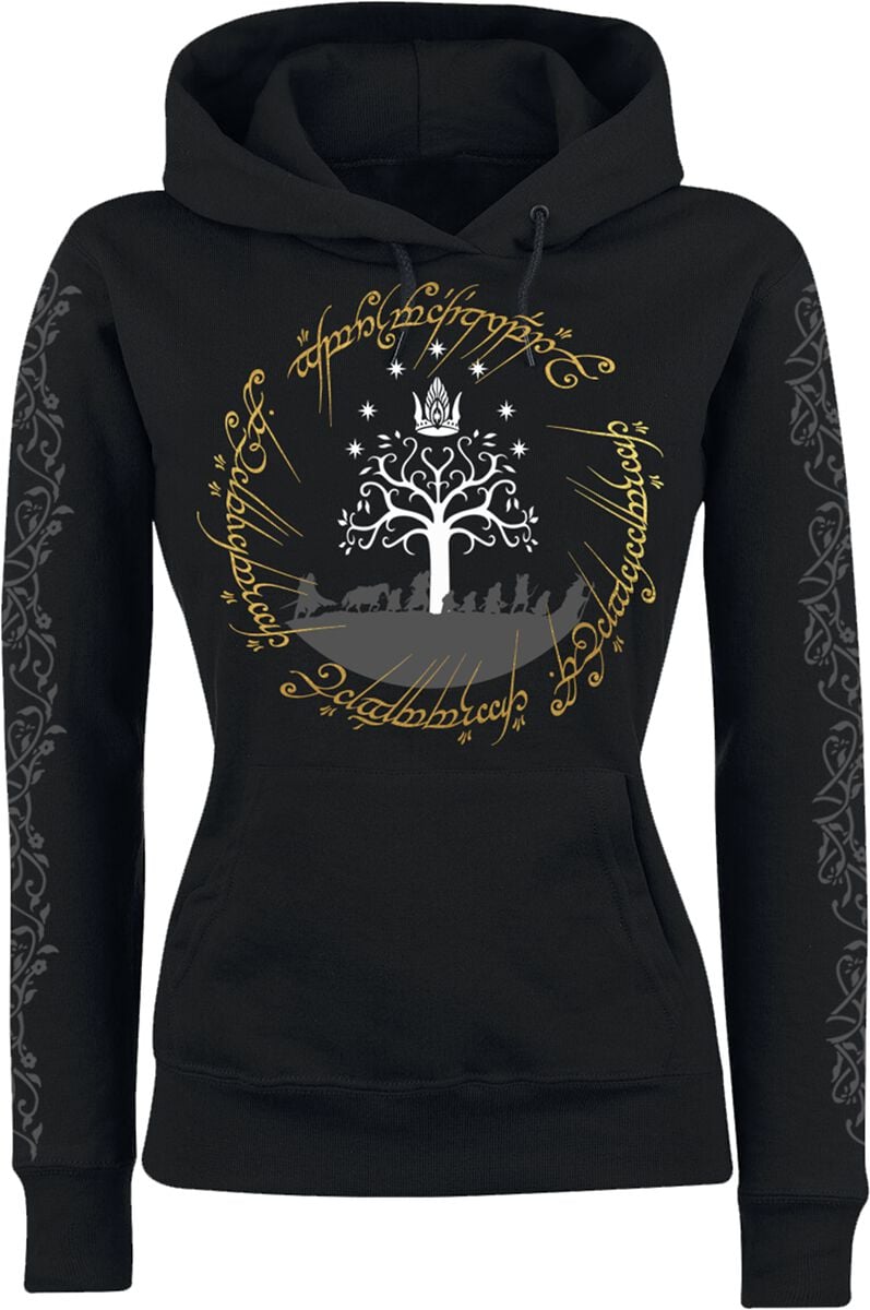 Der Herr der Ringe Kapuzenpullover - Journey - L bis XXL - für Damen - Größe XXL - schwarz  - Lizenzierter Fanartikel von Der Herr der Ringe