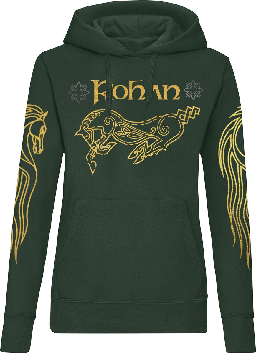 Der Herr der Ringe Kapuzenpullover - Rohan - S bis XL - für Damen - Größe L - grün  - Lizenzierter Fanartikel von Der Herr der Ringe