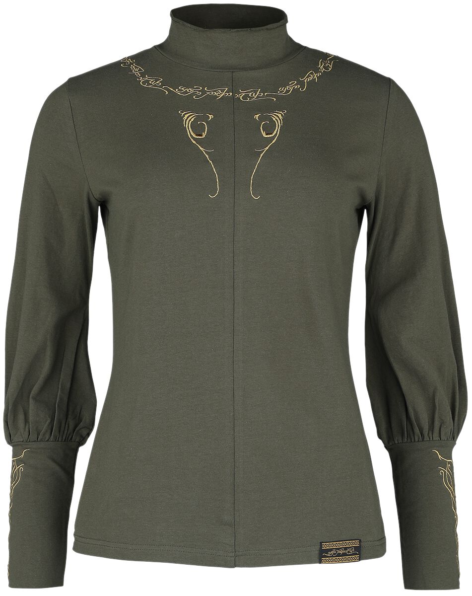 Der Herr der Ringe Langarmshirt - Dunedain - S bis XXL - für Damen - Größe L - dunkelgrün  - EMP exklusives Merchandise! von Der Herr der Ringe