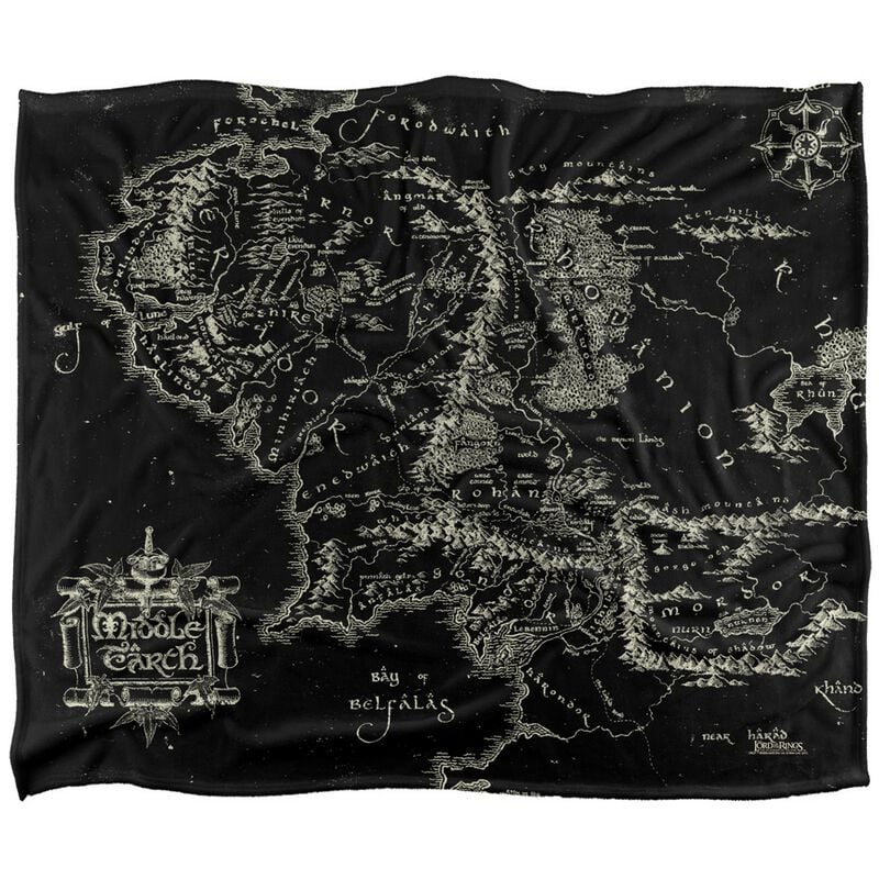 Der Herr der Ringe Middle Earth Map Decke multicolor von Der Herr der Ringe