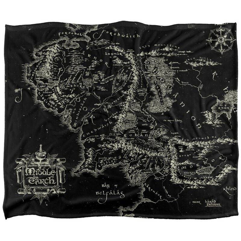 Der Herr der Ringe Middle Earth Map Decke multicolor von Der Herr der Ringe