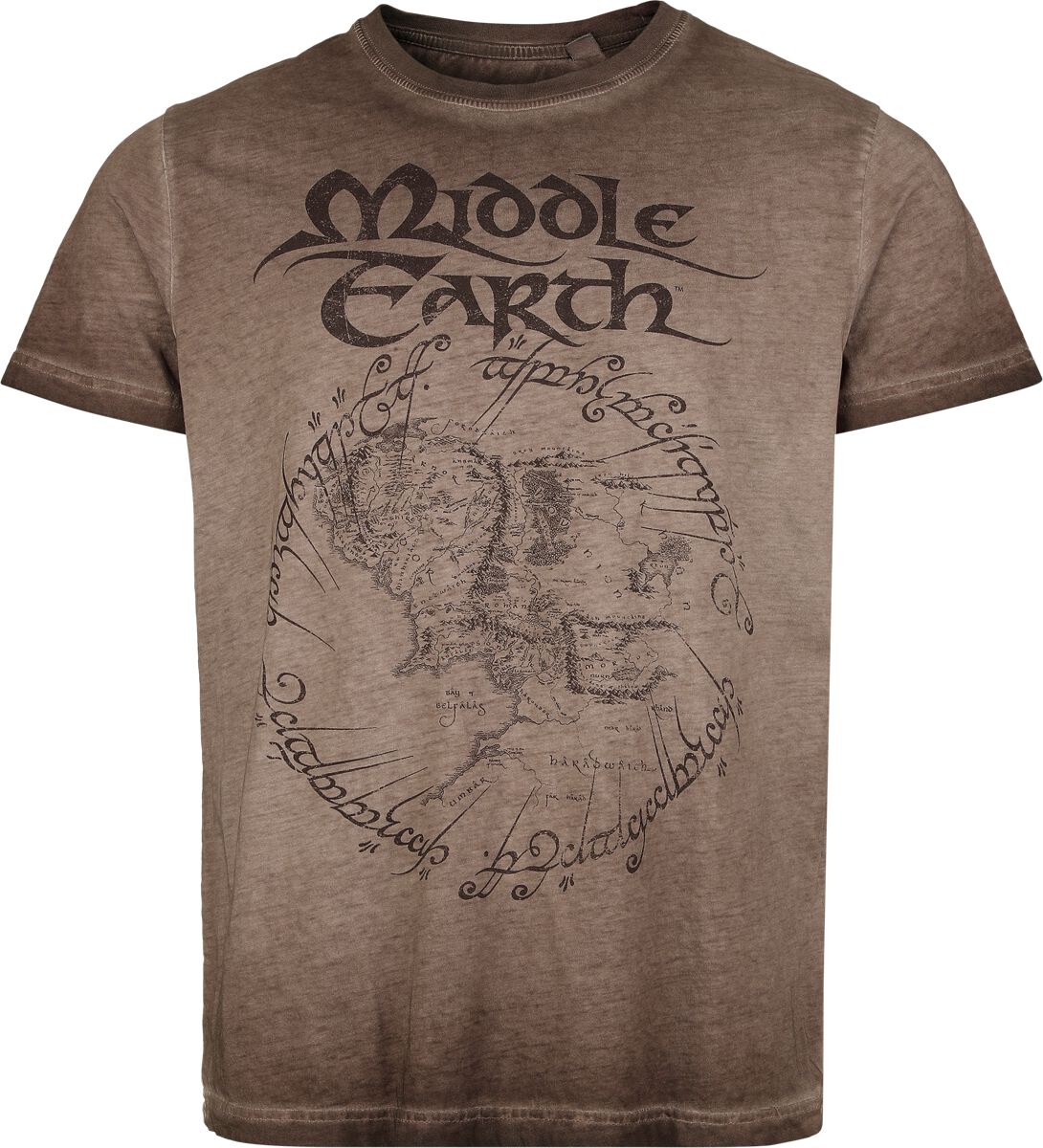Der Herr der Ringe Middle Earth T-Shirt hellbraun in 4XL Der Herr der Ringe Middle Earth T-Shirt hellbraun in 4XL von Der Herr der Ringe