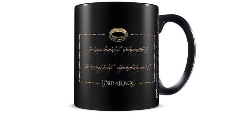 Der Herr der Ringe One Ring Tasse schwarz goldfarben von Der Herr der Ringe