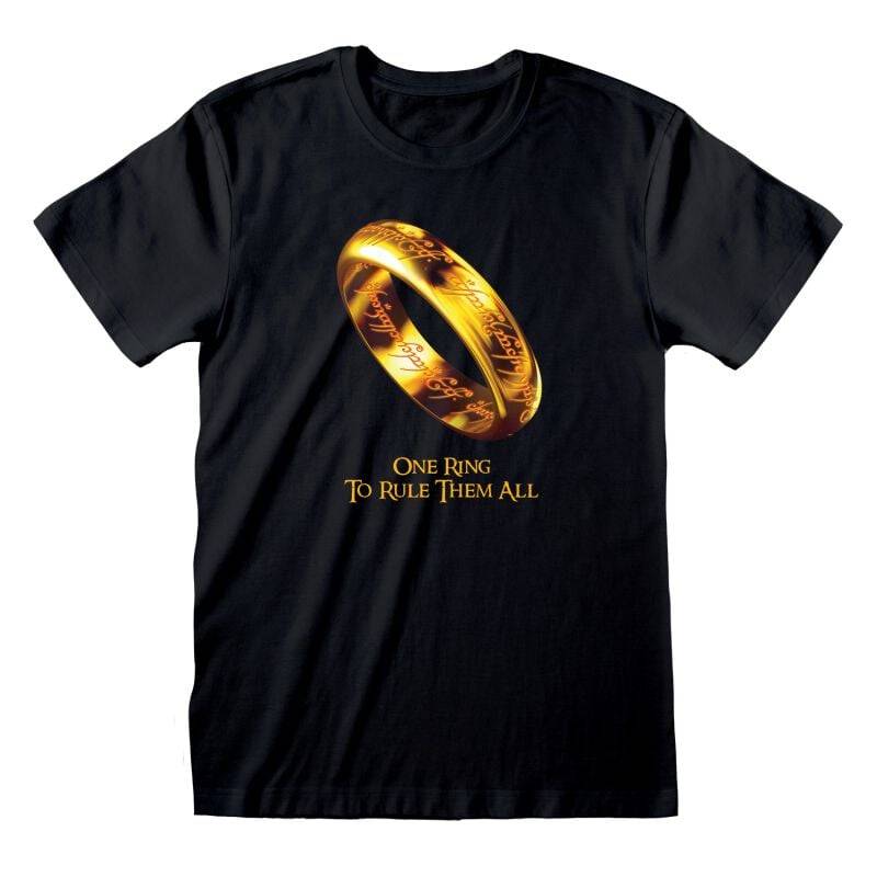 Der Herr der Ringe One Ring To Rule Them All T-Shirt schwarz in L von Der Herr der Ringe