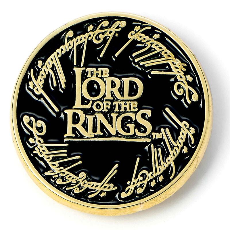 Der Herr der Ringe Pin - Logo - goldfarben  - Lizenzierter Fanartikel von Der Herr der Ringe