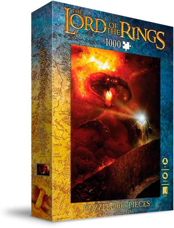 Der Herr der Ringe Puzzle - Poster Moria Balrog - 1000 Teile   - Lizenzierter Fanartikel von Der Herr der Ringe