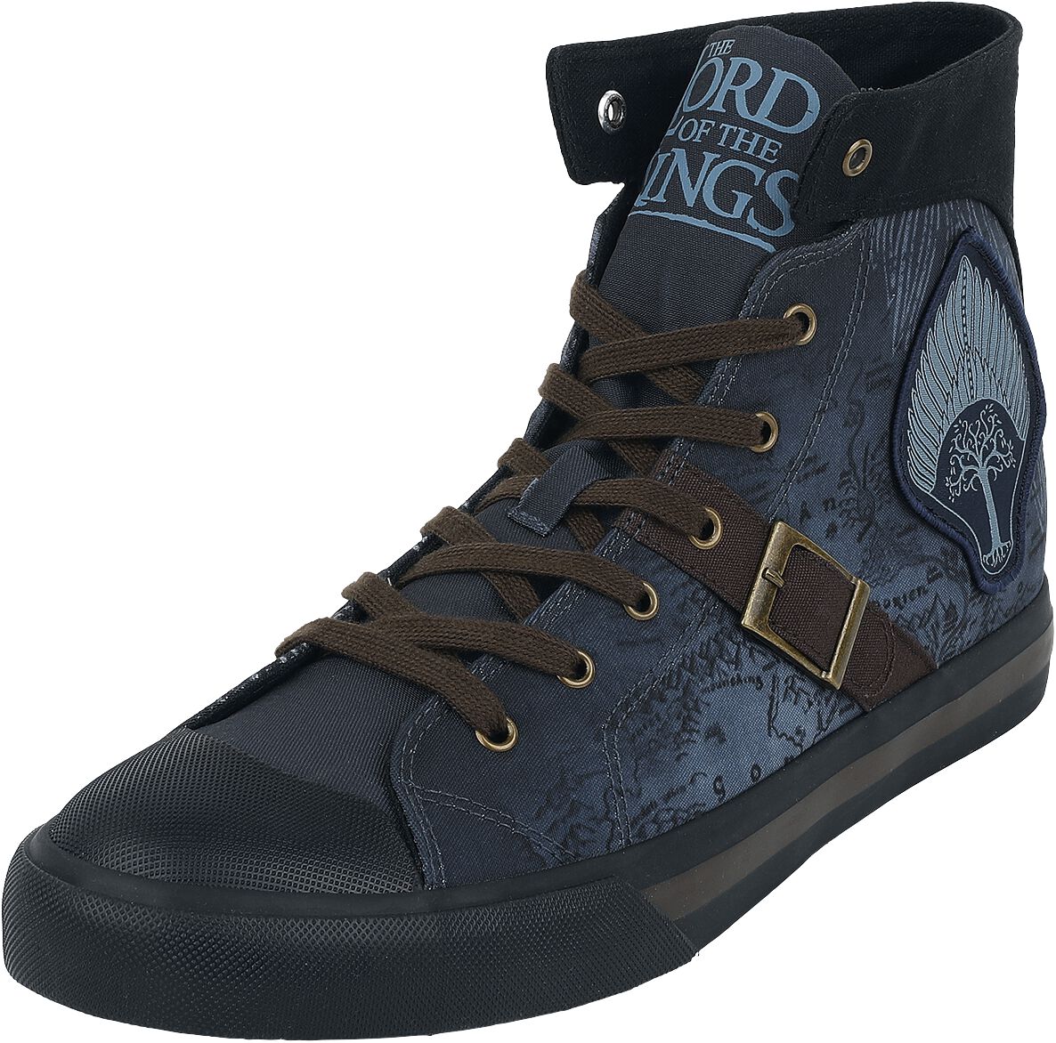 Der Herr der Ringe Rohan Gondor Map Sneaker high blau in EU42 von Der Herr der Ringe