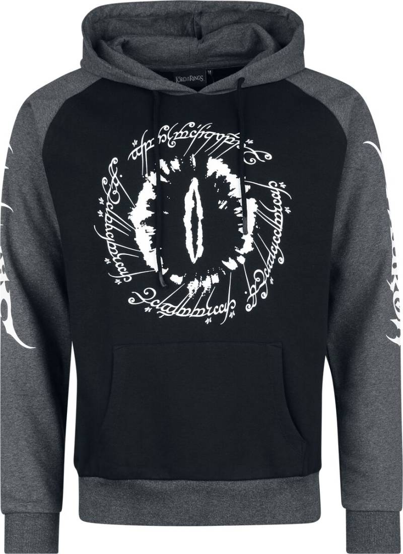 Der Herr der Ringe Sauron Eye Kapuzenpullover schwarz grau in XXL von Der Herr der Ringe