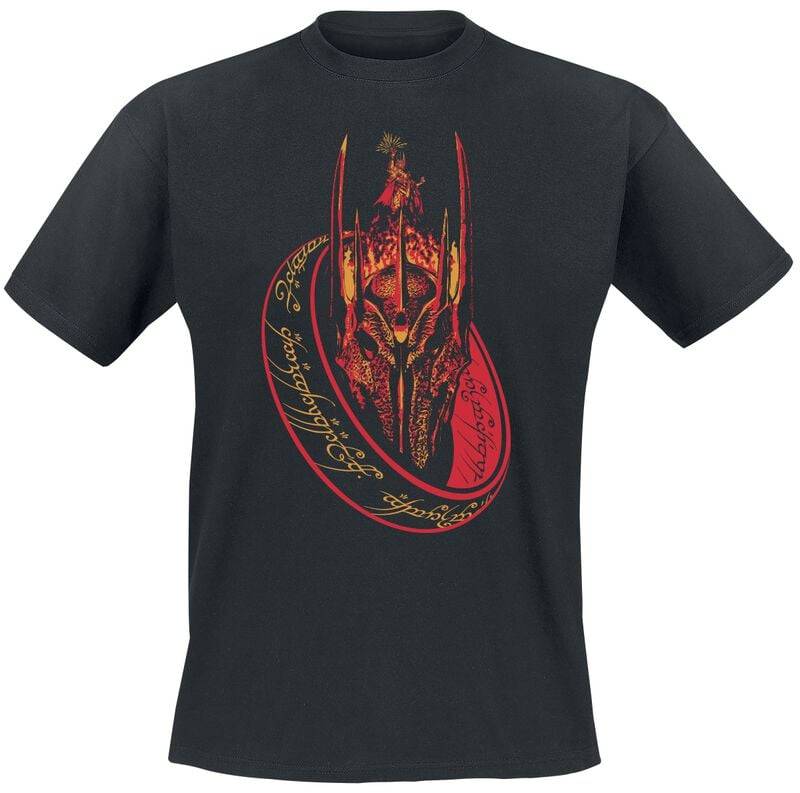 Der Herr der Ringe Sauron Ring T-Shirt schwarz in 3XL von Der Herr der Ringe