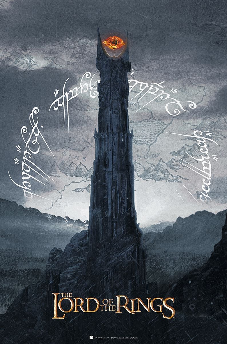 Der Herr der Ringe Saurons Türme Poster multicolor von Der Herr der Ringe