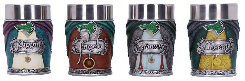 Der Herr der Ringe Schnapsglas-Set - Nemesis Now - Hobbits   - Lizenzierter Fanartikel von Der Herr der Ringe