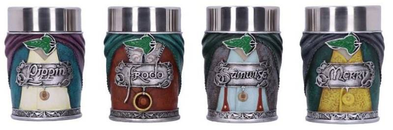 Der Herr der Ringe Schnapsglas-Set - Nemesis Now - Hobbits   - Lizenzierter Fanartikel von Der Herr der Ringe