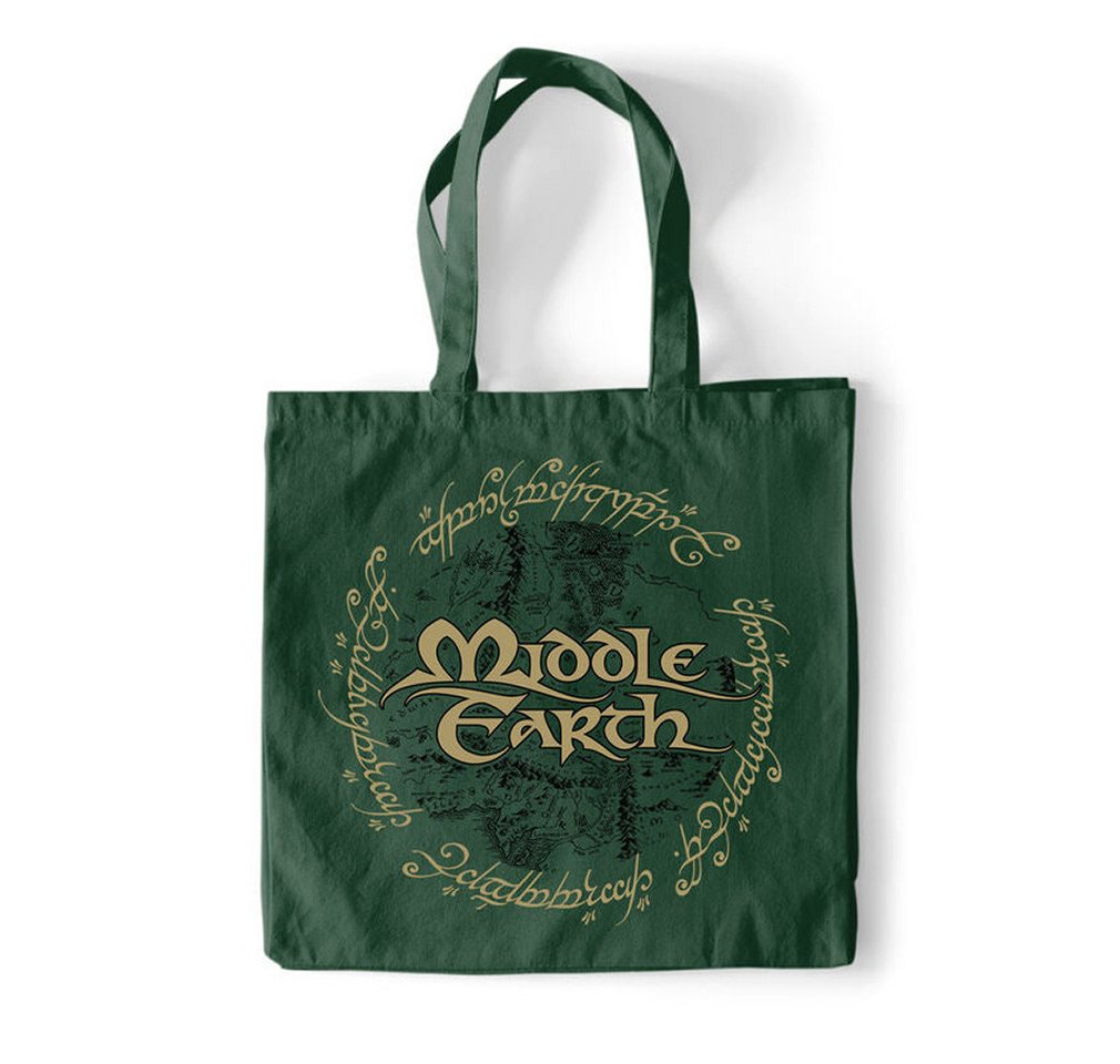 Der Herr der Ringe Shopper Middle Earth Tote Bag, Tasche Einkaufstasche von Der Herr der Ringe