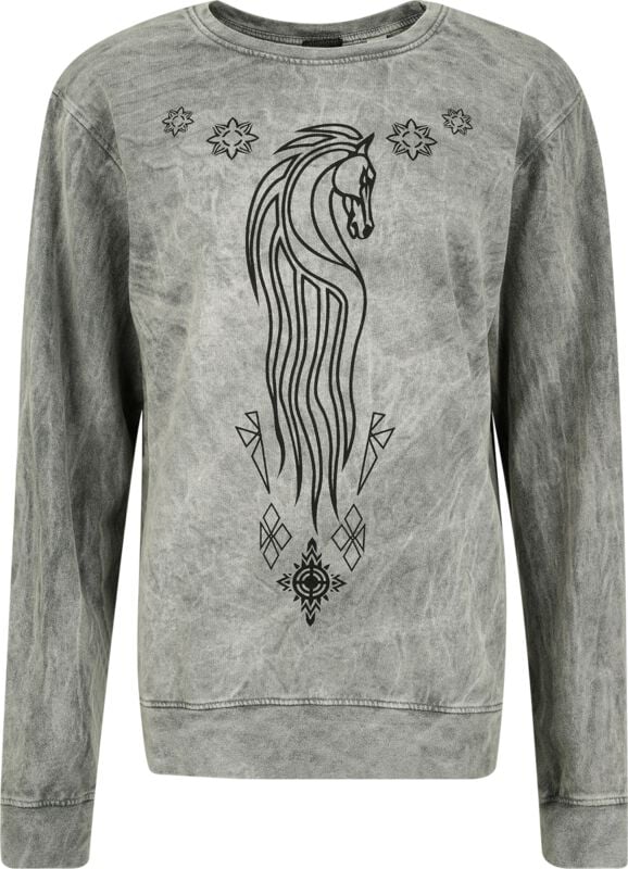 Der Herr der Ringe Sweatshirt - Rohan - S bis XXL - für Damen - Größe XXL - grau  - Lizenzierter Fanartikel von Der Herr der Ringe