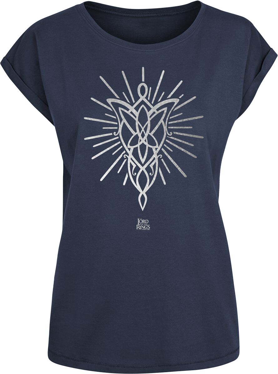 Der Herr der Ringe T-Shirt - Arwens Abendstern - M - für Damen - Größe M - blau  - EMP exklusives Merchandise! von Der Herr der Ringe