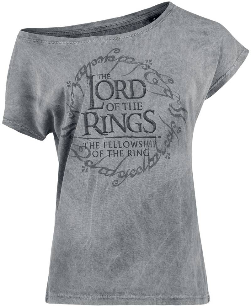 Der Herr der Ringe T-Shirt - Middle Earth Map - S bis XXL - für Damen - Größe XXL - grau  - EMP exklusives Merchandise! von Der Herr der Ringe